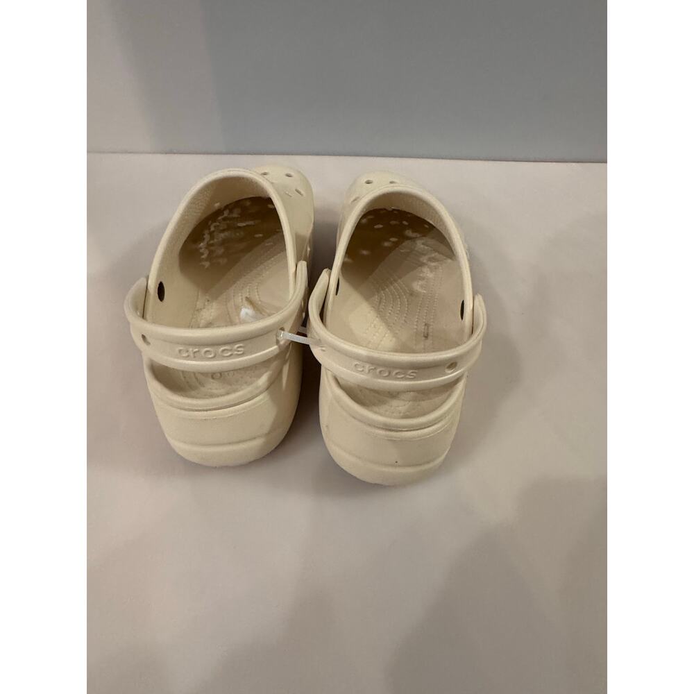 Crocs Women's Baya Platform Clog Sandal Color: Off White Sz 10 - Picture 5 of 7